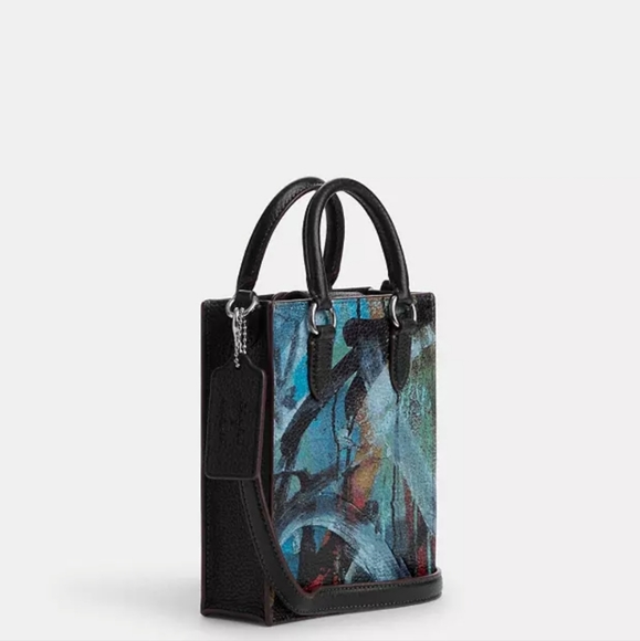 NWT COACH X MINT and SERF NORTH SOUTH Satchel Tote - Picture 4 of 6